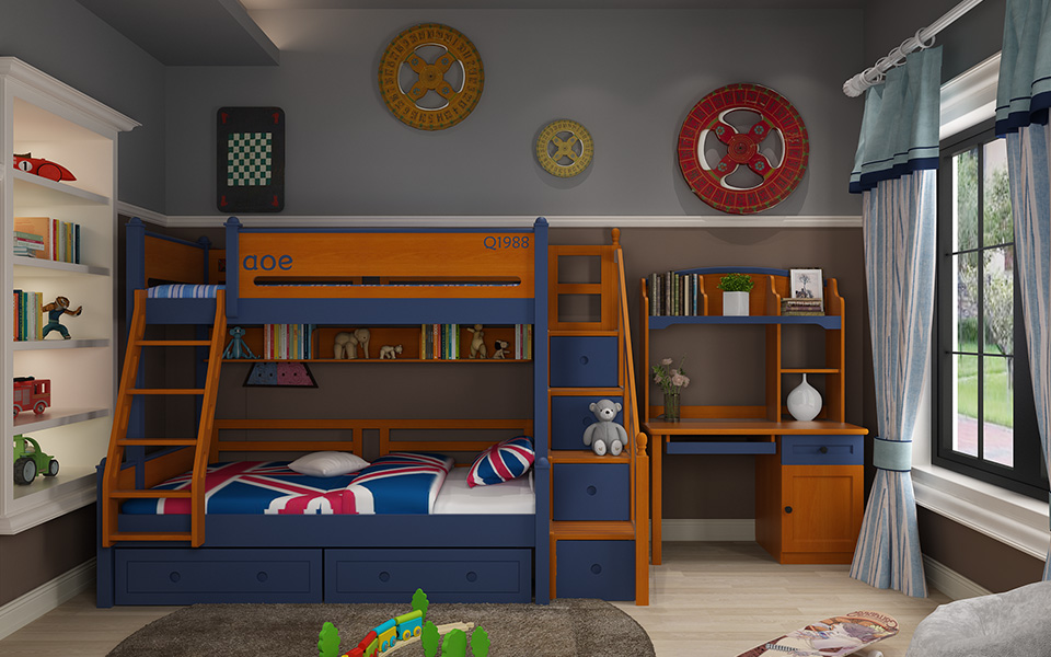 美式風(fēng)兒童上下床_美式風(fēng)兒童上下床廠(chǎng)家